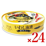 【4/10まで！クーポン配布中】《送料無料》信田缶詰 国産いわし油漬唐辛子入り 100g × 24缶【まとめ買い…