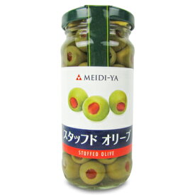 明治屋 MY スタッフドオリーブ 140g オリーブ塩漬 スペイン産 瓶