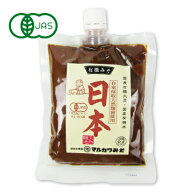 【マラソン限定クーポン配布中】マルカワみそ 有機みそ 日本（スパウト付） 有機JAS認証 345g 袋 【 福井…