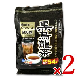 【月初め34時間限定！最大2200円クーポン配布中！】お茶の丸幸 黒烏龍茶ティーバッグ [5g×54P] × 2袋