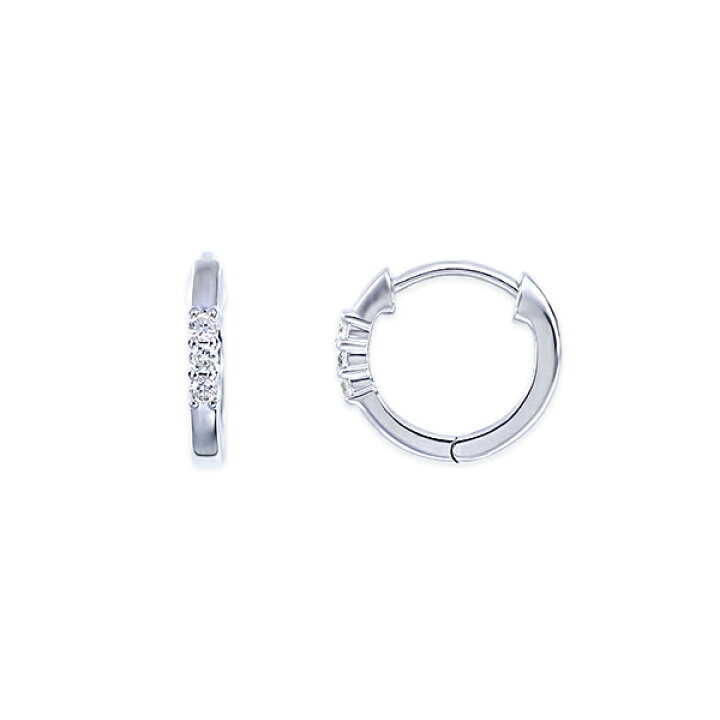 楽天市場】K10ホワイトゴールドダイヤモンドピアス : ジュエリーツツミ 