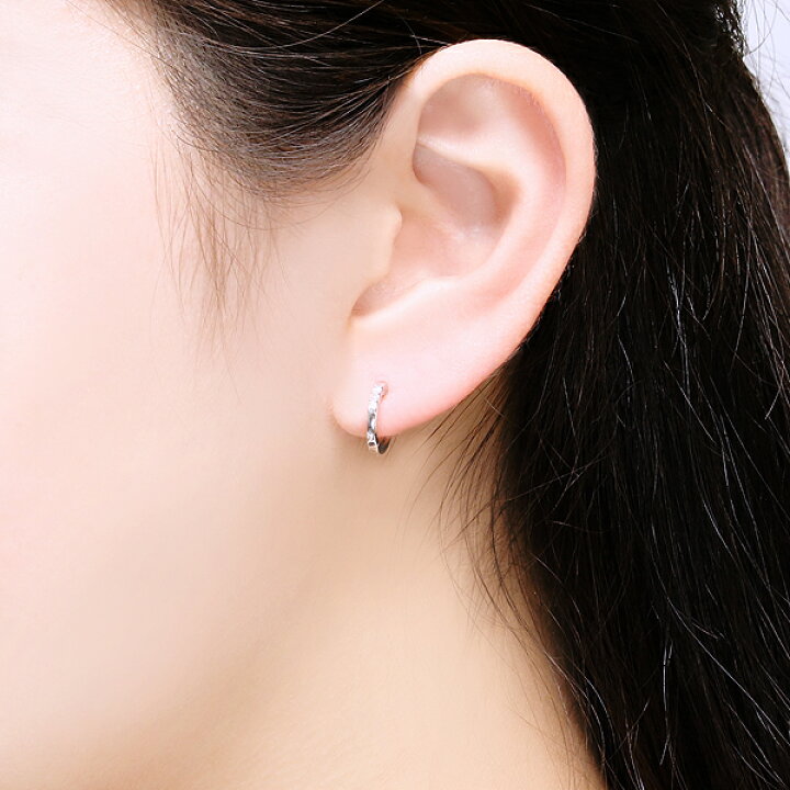 楽天市場】K10ホワイトゴールドダイヤモンドピアス : ジュエリーツツミ 