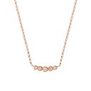 20％ポイントバック 〜12/19(金)9：59まで【DEAL】 K18ピンクゴールドダイヤモンドネックレス