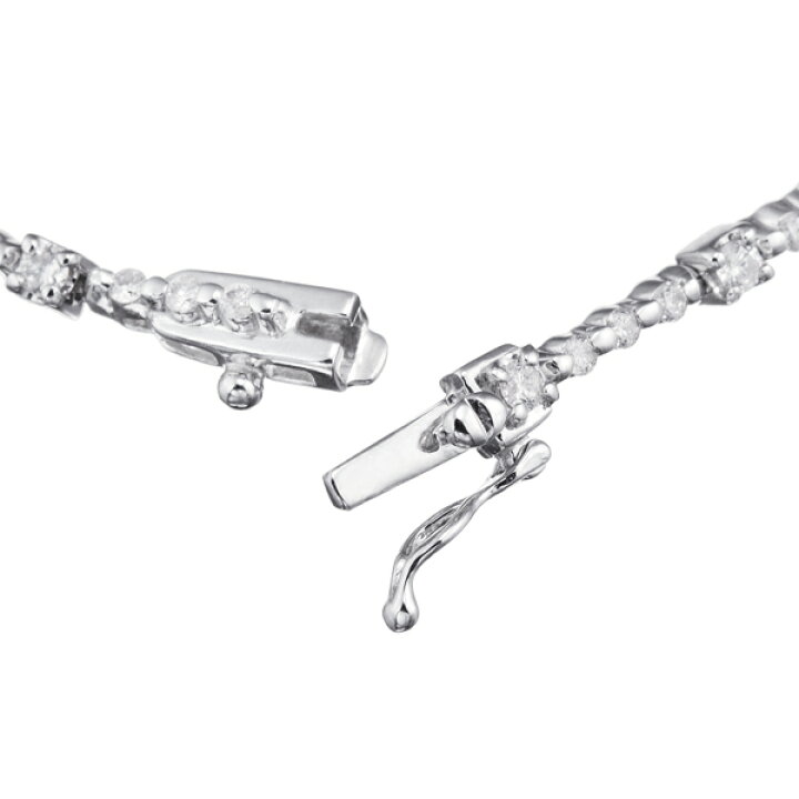 楽天市場】K14ホワイトゴールドダイヤモンドブレスレット : ジュエリー  