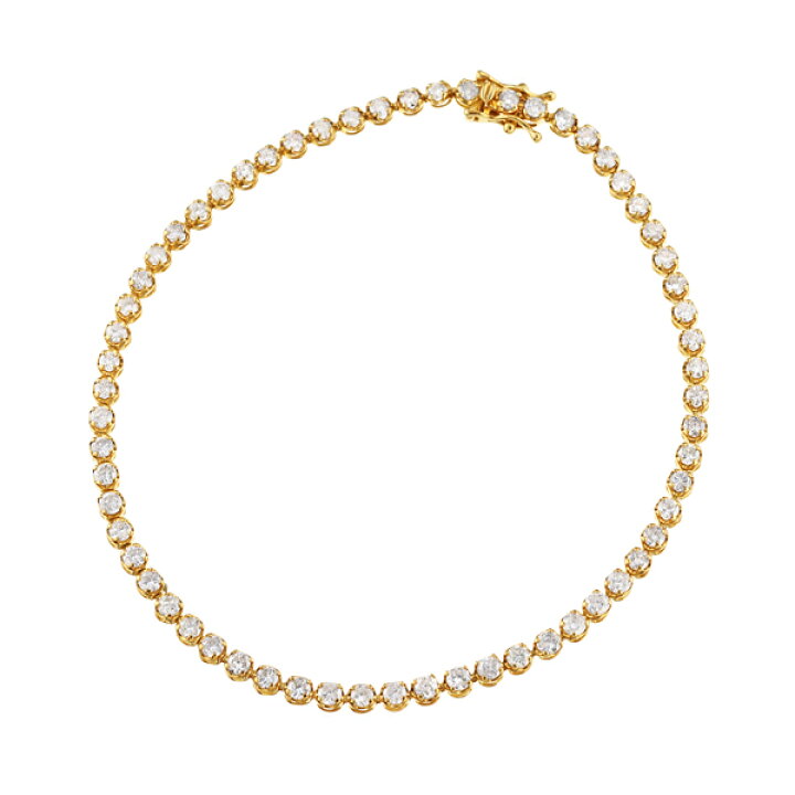 楽天市場】K18イエローゴールドダイヤモンドブレスレット : ジュエリー  