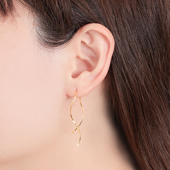 楽天市場】K18イエローゴールドピアス : ジュエリーツツミ 