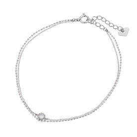 30％ポイントバック 〜11/21(金)9：59まで【DEAL】 プラチナダイヤモンドブレスレット