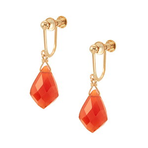 ポイント10倍キャンペーン 〜3/29(月)9:59まで【SALE】 K10イエローゴールドカーネリアンイヤリング