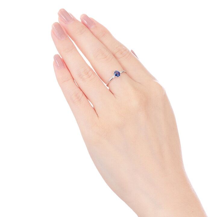 楽天市場】K10ホワイトゴールドサファイアリング : ジュエリーツツミ 