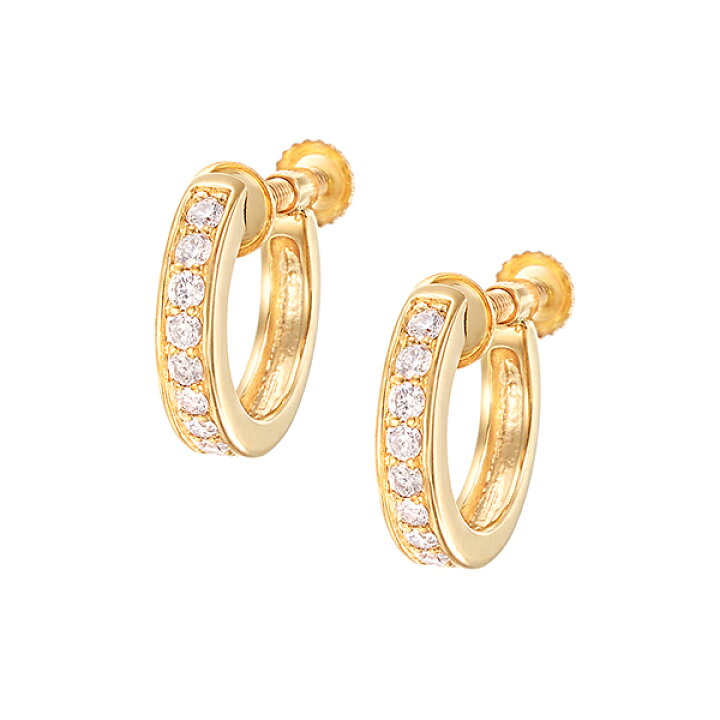 楽天市場】K10イエローゴールドダイヤモンドイヤリング : ジュエリーツツミ 