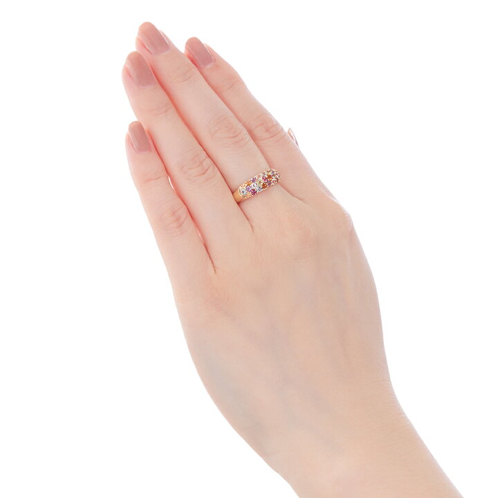 楽天市場】K10イエローゴールドマルチストーンリング : ジュエリーツツミ 