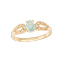 K18イエローゴールドオパールリング