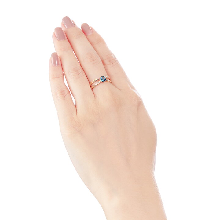 楽天市場】K10イエローゴールドロンドンブルートパーズリング  