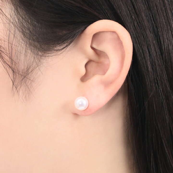 楽天市場】プラチナアコヤ真珠ピアス（8mm） : ジュエリーツツミ