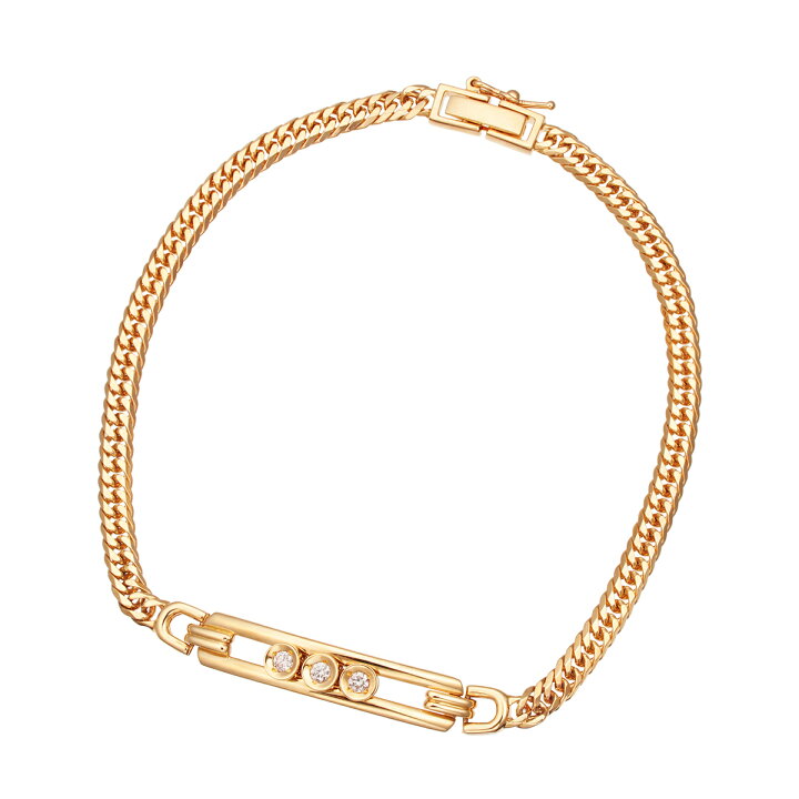 楽天市場】K18イエローゴールドダイヤモンドブレスレット : ジュエリー  