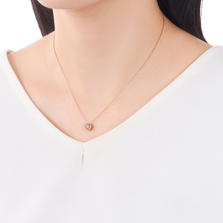 楽天市場】K18ピンクゴールドダイヤモンドネックレス : ジュエリーツツミ 