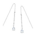 K10ホワイトゴールドアクアマリンピアス