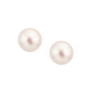 K18イエローゴールド淡水パールピアス（8mm）