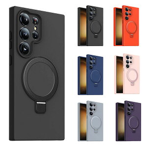 Galaxy S24 P[X/Jo[ S24+/S24 Ultra Jی삠 Qi[d CX[d Ή ̌^Ot }Olbgԍڃz_[Ή X^h@\ \tgP[X Samsung TX MNV[ S24/