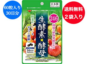 【送料無料】サンヘルス 60粒30日分 【2個セット】246種類の植物発酵エキス 生酵素×酵母 プレゼント ギフト
