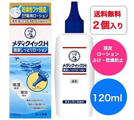 【送料無料】【2個セット】メンソレータム メディクイックH 頭皮しっとりローション(120ml)【メディクイック】