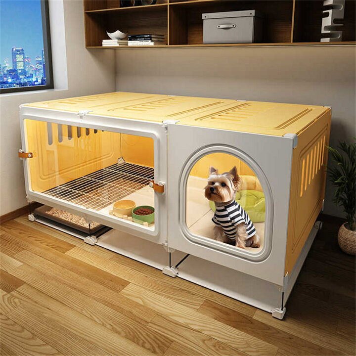 楽天市場】犬小屋 ペット 犬用クレート 小型犬 トイレ付 犬小屋 ドッグ 