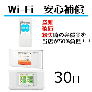 【レンタル】安心補償 30日(W06)Wifi レンタル ルーター ワイファイ レンタル用 wimax w06