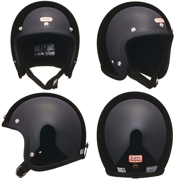 TT&CO. スーパーマグナム スモールジェットヘルメット ビンテージ ジェットヘルメット SG/PSC/DOT M/Lサイズ57-58cm レトロ  オープンフェイス | ＴＴ＆ＣＯ．