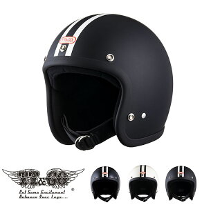 TT&CO. スーパーマグナム 2ラインズ スモールジェットヘルメット ビンテージ ジェットヘルメット SG/PSC/DOT M/Lサイズ57-58cm レトロ オープンフェイス