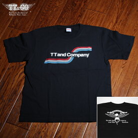TT&CO. レインボー　Tシャツ　ブラック　バックプリント有
