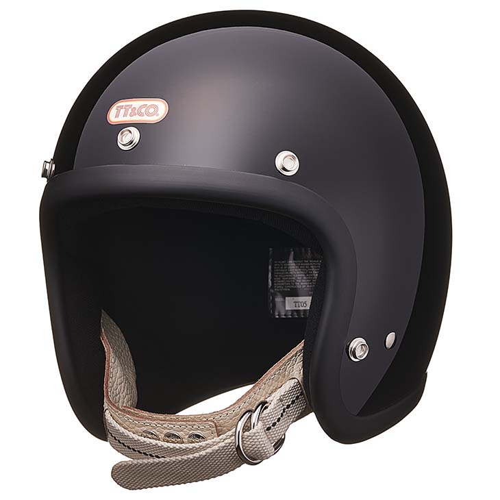 TT&CO. スーパーマグナム ダブルストラップ仕様 アイボリーレザー スモールジェットヘルメット ビンテージ ジェットヘルメット  SG/PSC/DOT M/Lサイズ57-58cm レトロ オープンフェイス | ＴＴ＆ＣＯ．