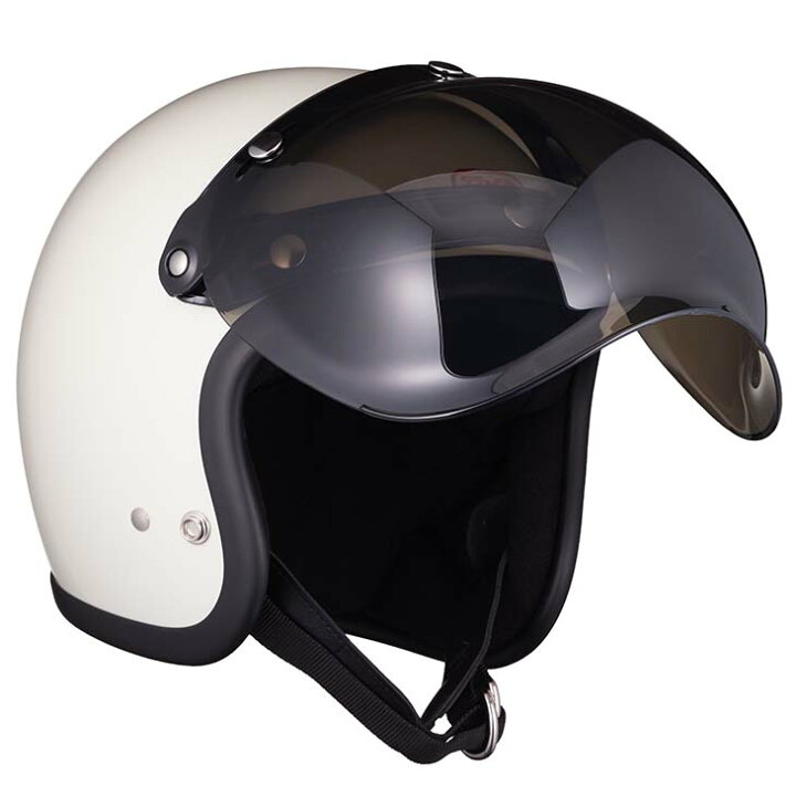 楽天市場】TT&CO. バブルシールド ライトスモーク ジェットヘルメット 