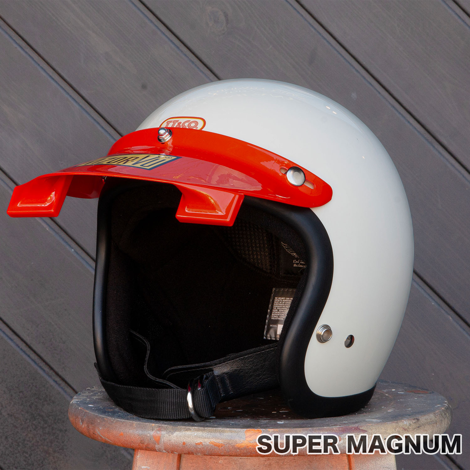 楽天市場】TT&CO. バイザービュー オレンジ ジェットヘルメット