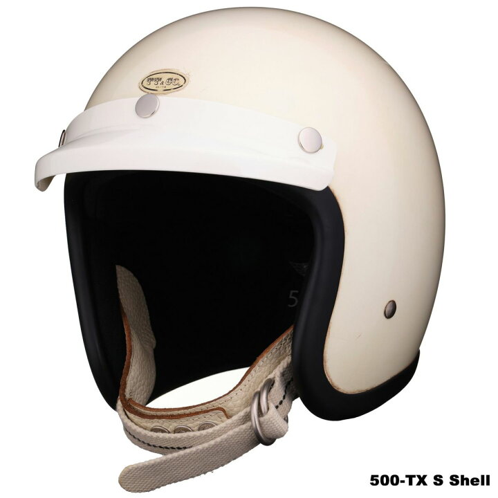 楽天市場】TT&CO. 500-TX 専用バイザー アイボリー ジェットヘルメット 