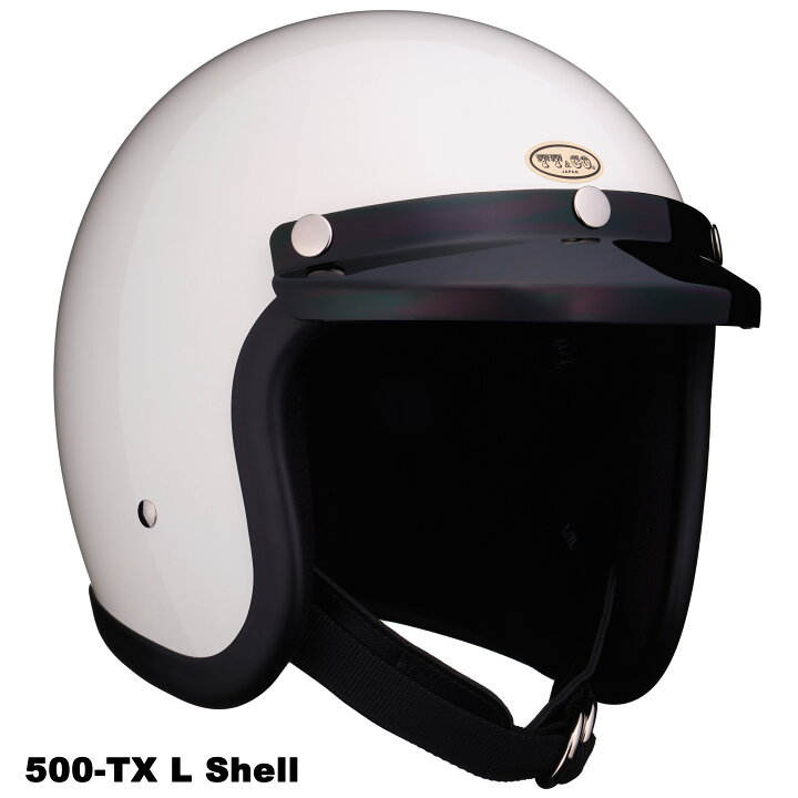 楽天市場】TT&CO. 500-TX 専用バイザー ブラック ジェットヘルメット 