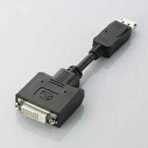 �G���R�� [AD-DPDBK] DisplayPort-DVI�ϊ��A�_�v�^/�f�B�X�v���C�|�[�g�I�X-DVI D24pin���X