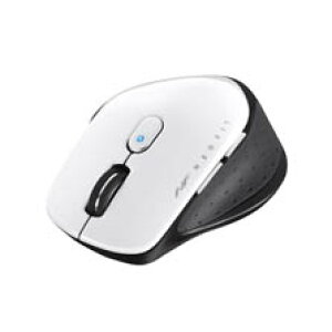 �o�b�t�@���[ [BSMBW510MWH] ���� BlueLED 5�{�^�� �l�I�t�B�b�g�}�E�X M�T�C�Y �z���C�g