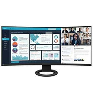 EIZO [EV3895-BK] EV3895-BK(37.5�^/3840 x 1600/USB Type-C (DisplayPort Alt Mode HDCP 1.3) DisplayPort (HDCP 1.3) HDMI (HDCP 2.2/1.4) x 2/�u���b�N)