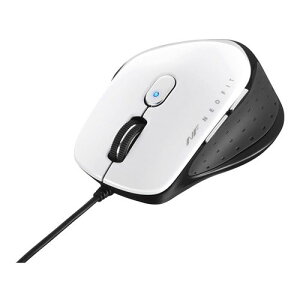 BUFFALO [BSMBU510MWH] �L�� BlueLED 5�{�^�� �l�I�t�B�b�g�}�E�X M�T�C�Y �z���C�g