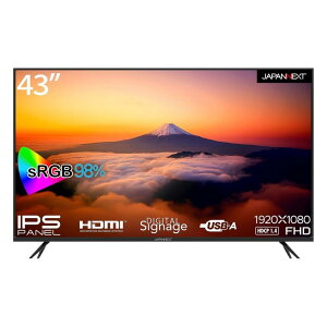 WplNXg [JN-IPS43FHD-U] 43C` ChtfBXvC(1920x1080/IPS/HDMIx3/USBx2/Xs[J[//2Nۏ)