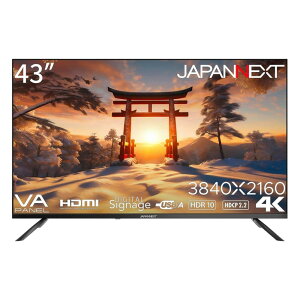 WplNXg [JN-V43UHDR-U] 43C` Ch 4KtfBXvC(3840x2160/HDMIx3/USBx2/VA/HDR10/Xs[J[//2Nۏ)