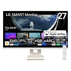 LG Electronics Japan [27SR50F-W] 27C` tHDX}[gj^[(1920x1080/WebOS/CXΉ/IPS/HDMIx2/USBx2/Xs[J[/`g/zCgX^h/3Nۏ)