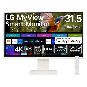 LG Electronics Japan [32SR83U-W] 31.5C`4KX}[gj^[(3840x2160/WebOS/CXΉ/IPS/HDMIx2/TypeC(PD65W)/Xs[J[/`g//zCg➑/3Nۏ)