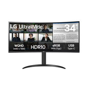 LG Electronics Japan [34WR55QK-B] 34C` Ȗʌ^EgCh tfBXvC(3440x1440/VApl/sRGB 99%/HDR10/DP/HDMIx2/TypeC(PD65W)/`g//3Nۏ)