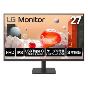 LG Electronics Japan [27MS530B-B] 27C` tfBXvC(1920x1080/IPS/A`OA/HDMIx2/TypeC(PD65W)/`g/3Nۏ)