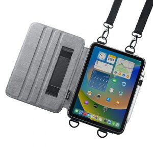 �T�����T�v���C [PDA-IPAD1912BK] iPad10.9�C���`�p�X�^���h�@�\�t���V�����_�[�x���g�P�[�X