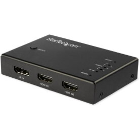 StarTech.com [VS421HDDP] 4入力1出力HDMIディスプレイ切替器セレクター 3x HDMI/1x DisplayPort 4K60Hz対応 マルチポートHDMIスイッチ 自動切替機能付き