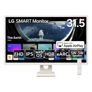 LG Electronics Japan [32SR50F-W] 31.5C` tHDX}[gj^[(1920x1080/WebOS/CXΉ/IPS/HDMIx2/USBx2/Xs[J[/`g/zCgX^h/3Nۏ)