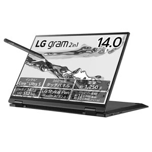 LG Electronics Japan [14T90S-MA55J] gram 2 in 1/Win11 Home/14C`(^b`pl IPS)/Ce Core Ultra 5/1250g/ 16GB SSD 512GB/pz