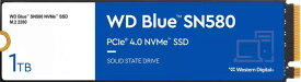 ウエスタンデジタル [WDS100T3B0E] WD Blue SN580 SSD M.2 PCIe Gen4 x4 NVMe 1TB M.2 2280